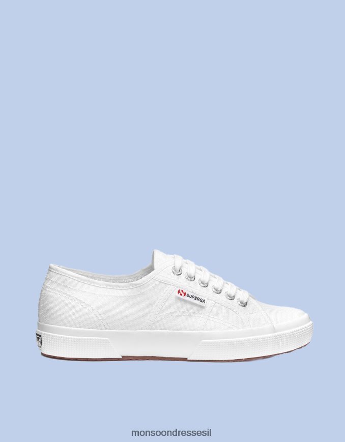 הַנעָלָה Monsoon סופרגא 2750 נעלי קוטו קלאסיות טבעוניות לבן נשים HTJ0TZ1563