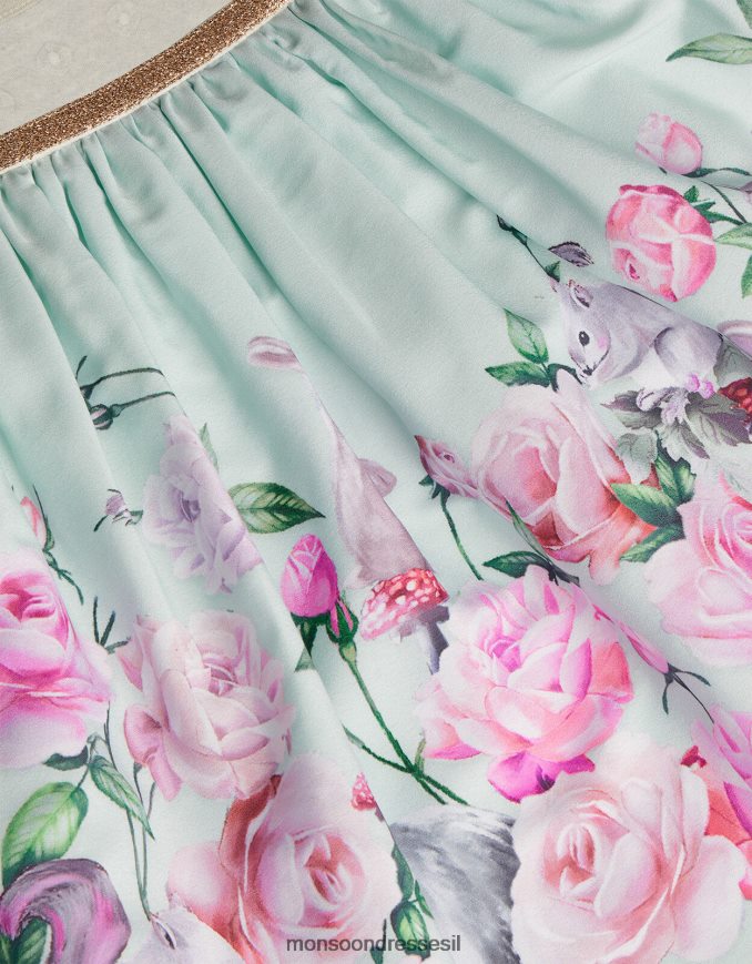 הַלבָּשָׁה Monsoon שמלת בייבי יער 2 ב-1 כחול (אקווה) ילדה HTJ0TZ2089