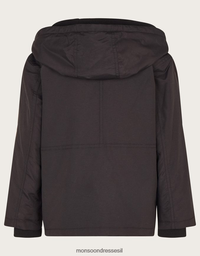 הַלבָּשָׁה Monsoon מעיל פארקה ג'ילט 2 ב-1 שָׁחוֹר יֶלֶד HTJ0TZ2209