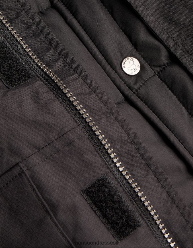 הַלבָּשָׁה Monsoon מעיל פארקה ג'ילט 2 ב-1 שָׁחוֹר יֶלֶד HTJ0TZ2209