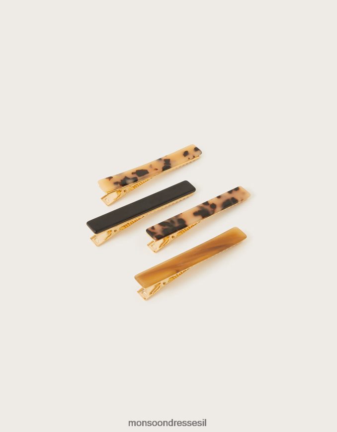 אבזר Monsoon שקופיות שריון צב 4 חבילות אופנה נשים HTJ0TZ1297