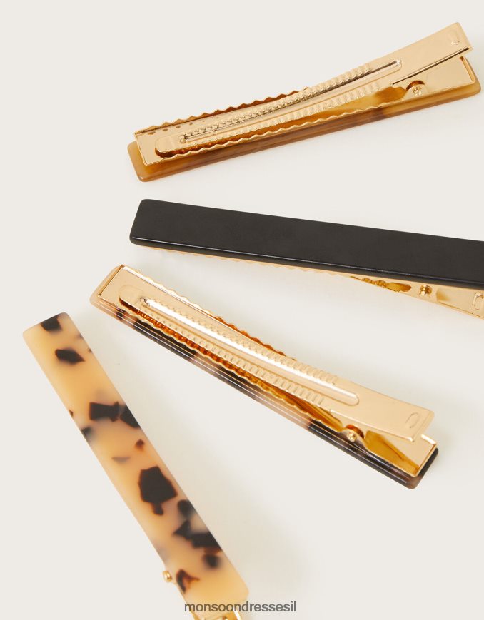 אבזר Monsoon שקופיות שריון צב 4 חבילות אופנה נשים HTJ0TZ1297