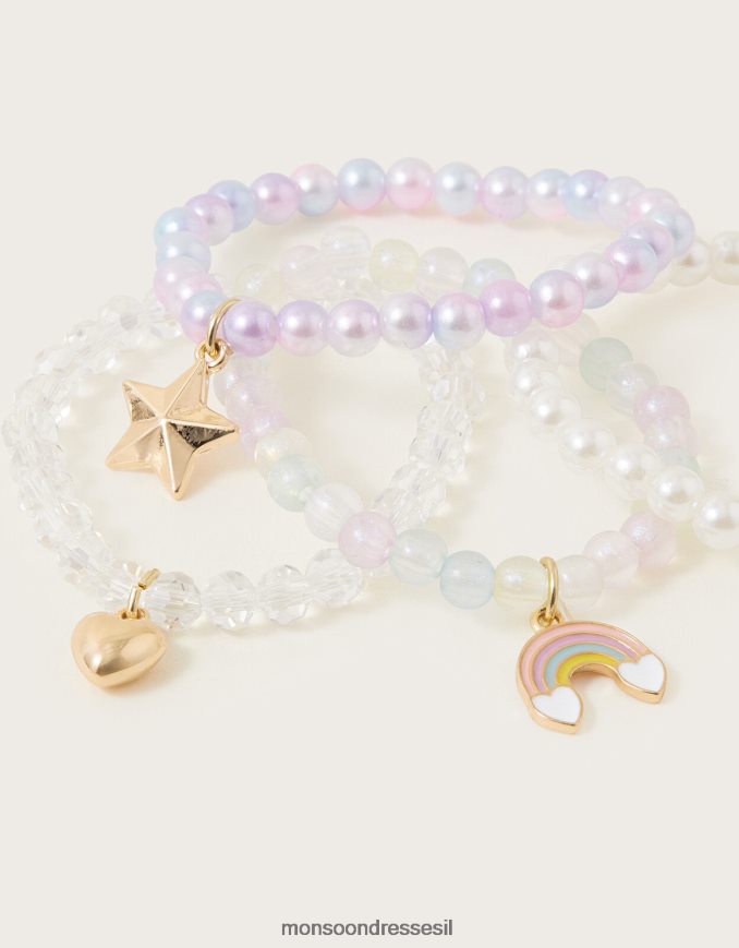 אבזר Monsoon חדי קרן צמידי מתוק 4 חבילה מְעוּדָן ילדה HTJ0TZ2457