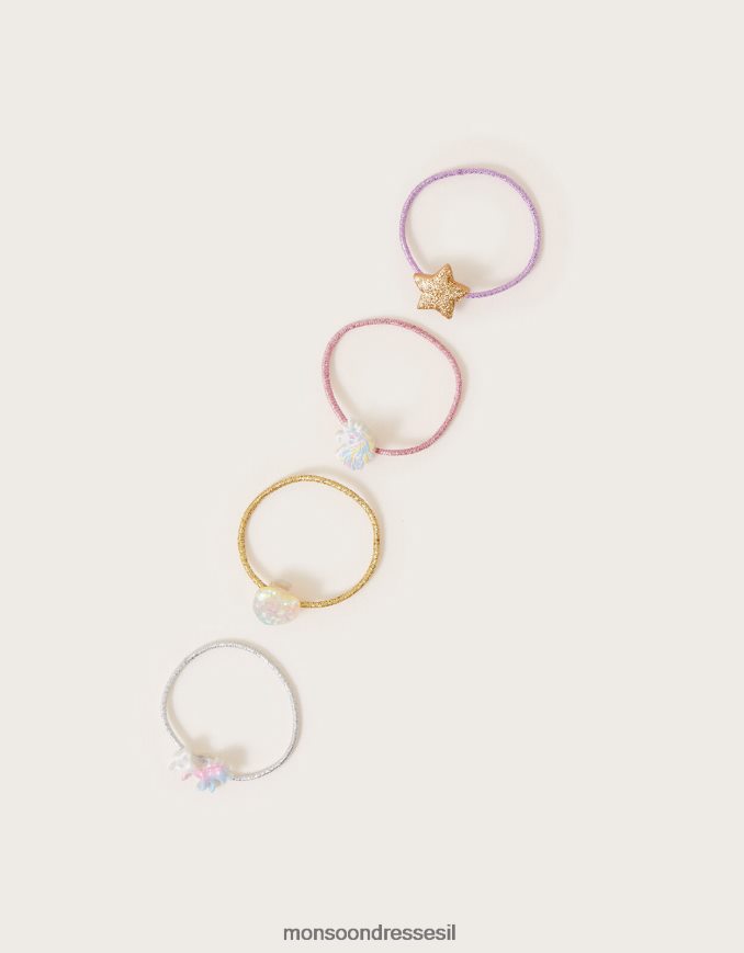 אבזר Monsoon סרטי שיער חד קרן ערפיליים חבילה 4 אופנה ילדה HTJ0TZ2472