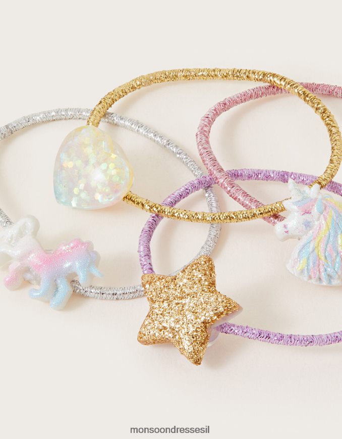 אבזר Monsoon סרטי שיער חד קרן ערפיליים חבילה 4 אופנה ילדה HTJ0TZ2472