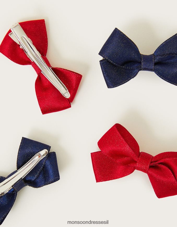 אבזר Monsoon קליפסי קשת מיני לבית ספר 4 חבילה מְעוּדָן ילדה HTJ0TZ2494