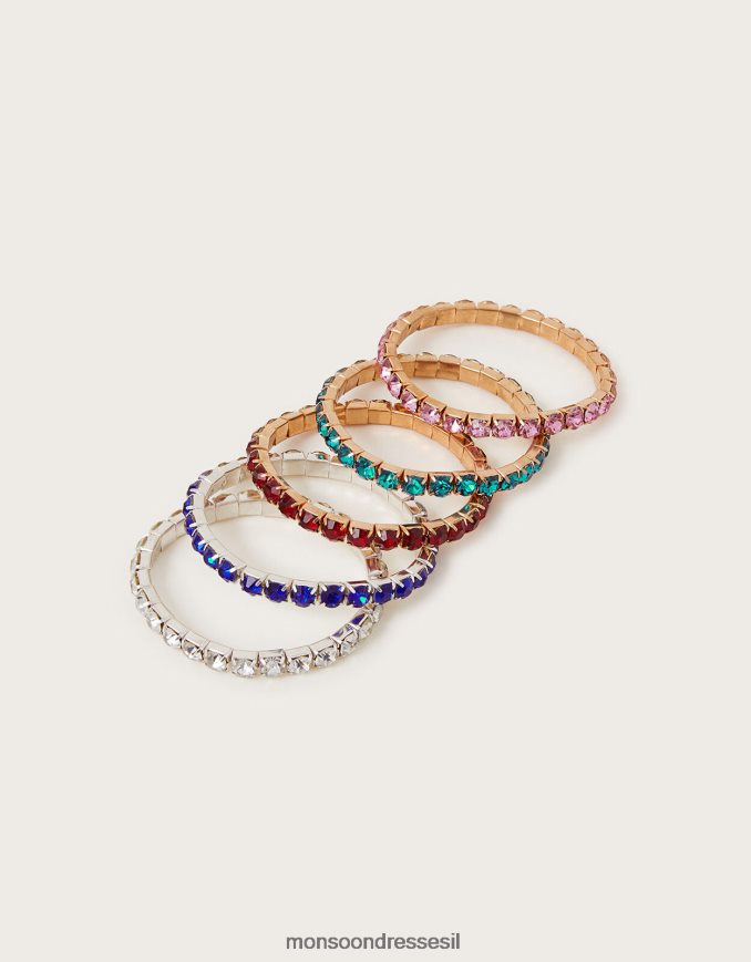 אבזר Monsoon צמידי אוצר תכשיטים מארז 5 אופנה ילדה HTJ0TZ2500