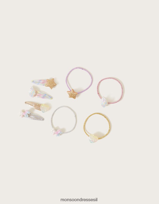 אבזר Monsoon סט שיער חד קרן ערפילי 8 חבילות מסוגנן ילדה HTJ0TZ2516