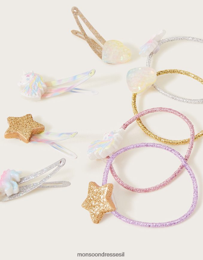 אבזר Monsoon סט שיער חד קרן ערפילי 8 חבילות מסוגנן ילדה HTJ0TZ2516