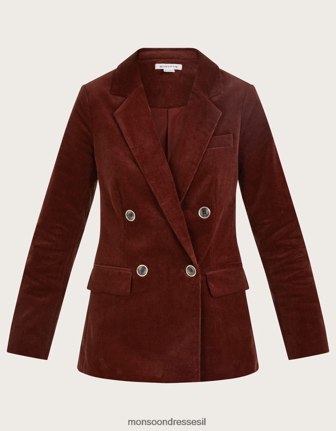 הַלבָּשָׁה Monsoon ג'סטין בלייזר חבל כפול נְחוֹשֶׁת נשים HTJ0TZ111