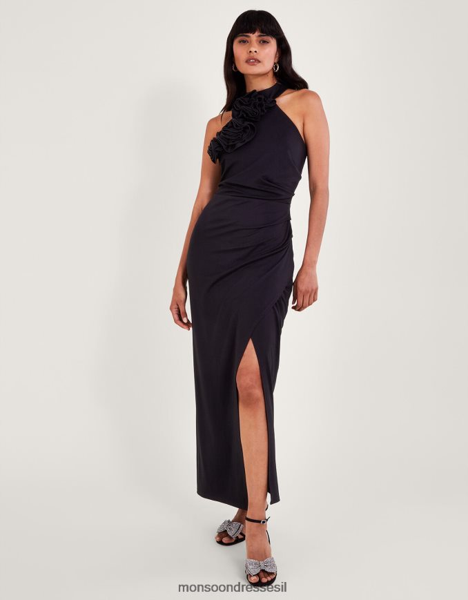 הַלבָּשָׁה Monsoon שמלת קרלי קורז' שָׁחוֹר נשים HTJ0TZ113