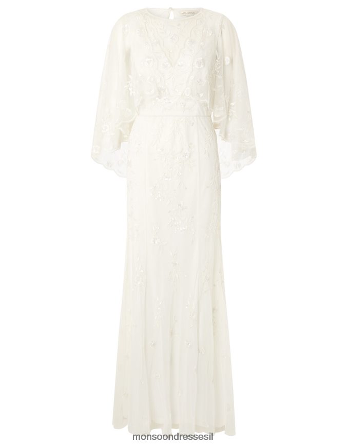 הַלבָּשָׁה Monsoon שמלת כלה שכמייה פרחונית של זואי שֶׁנהָב נשים HTJ0TZ1150