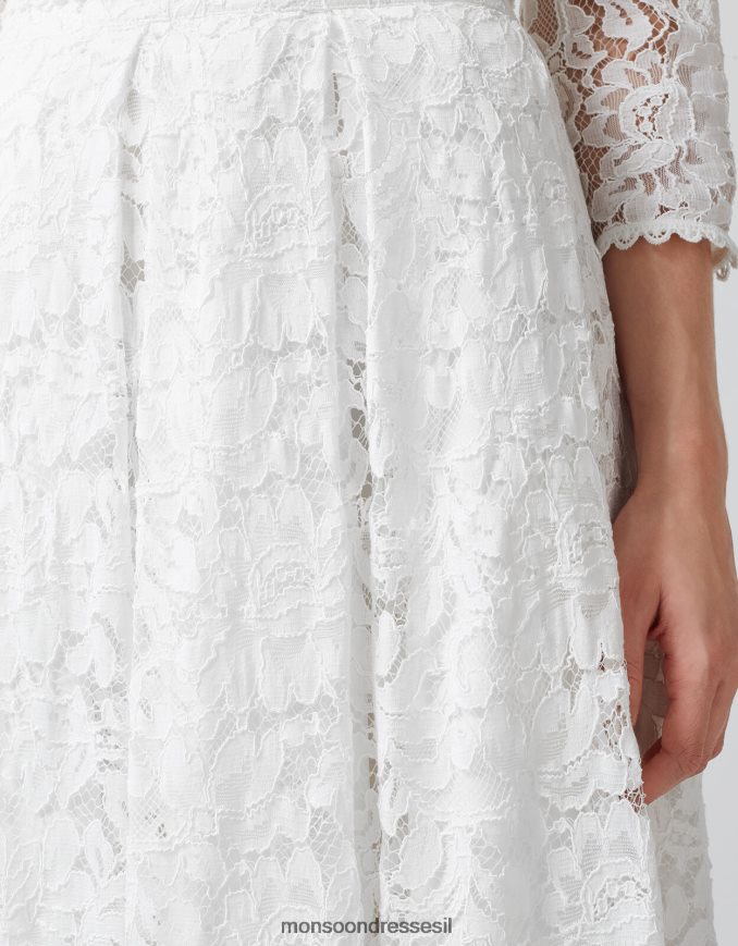 הַלבָּשָׁה Monsoon דומיניקה חצאית כלה שֶׁנהָב נשים HTJ0TZ1164