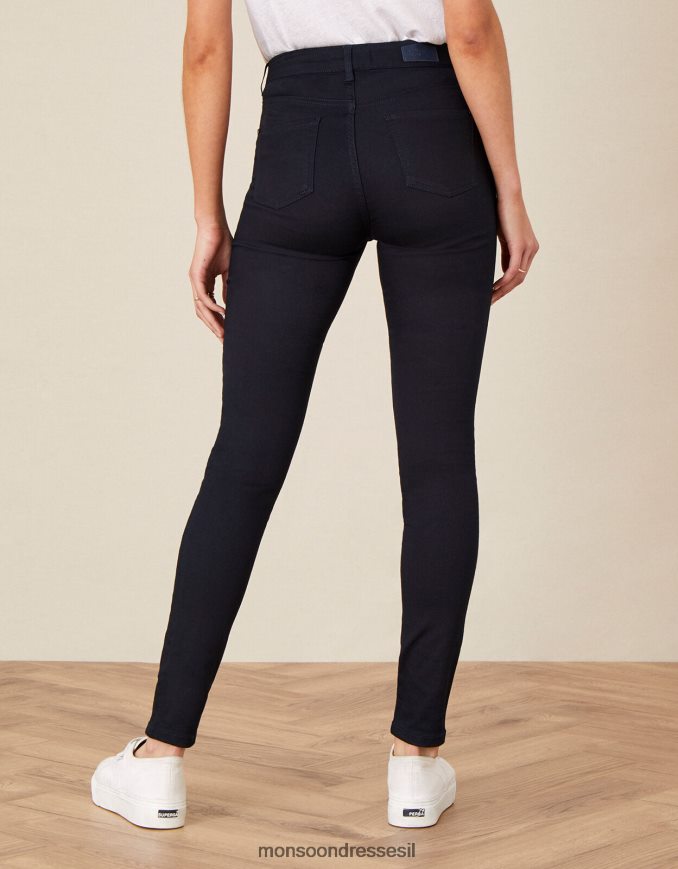 הַלבָּשָׁה Monsoon ג'ינס נדין באורך רגיל עם כותנה אורגנית כחול (אינדיגו) נשים HTJ0TZ1165