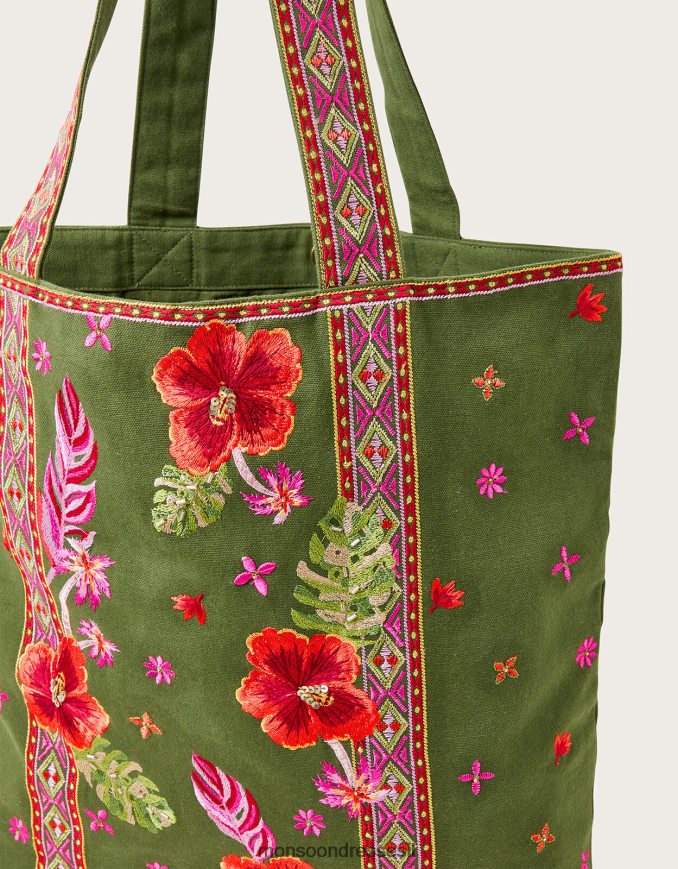 אבזר Monsoon תיק רקום פרחוני מסוגנן נשים HTJ0TZ1189