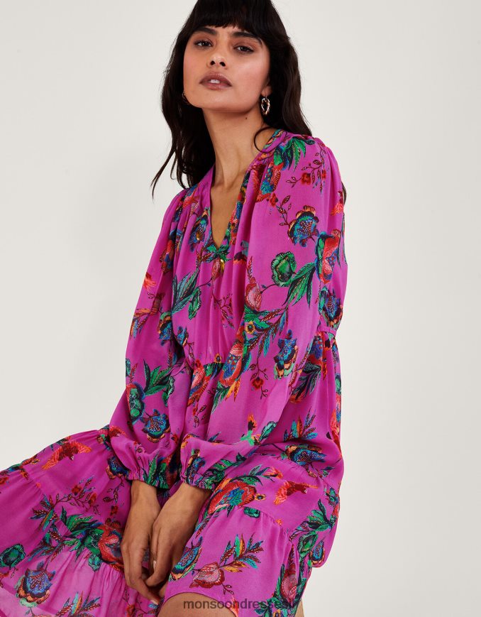 הַלבָּשָׁה Monsoon שמלת תה של ירדן וָרוֹד נשים HTJ0TZ11