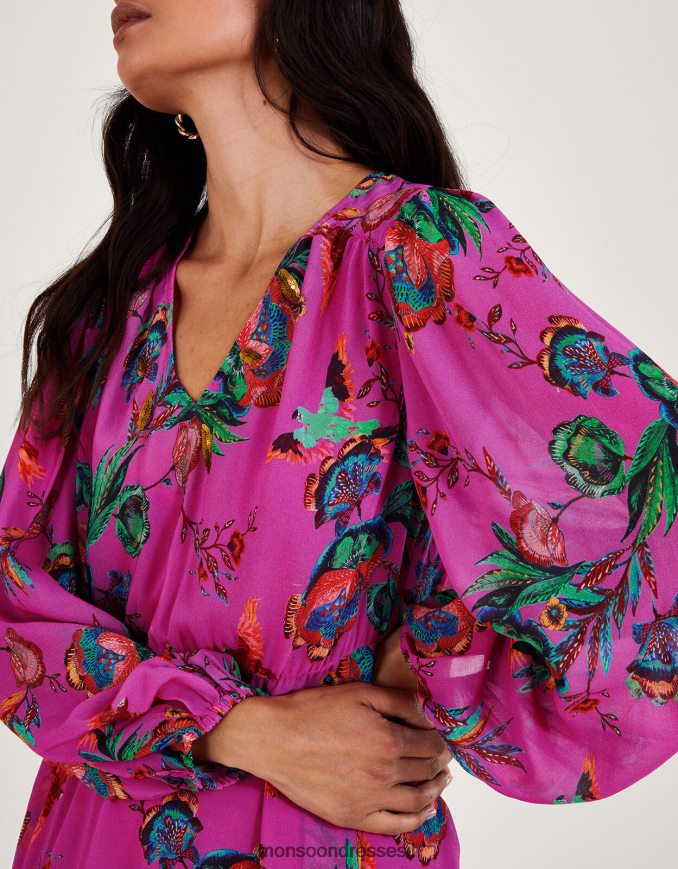 הַלבָּשָׁה Monsoon שמלת תה של ירדן וָרוֹד נשים HTJ0TZ11