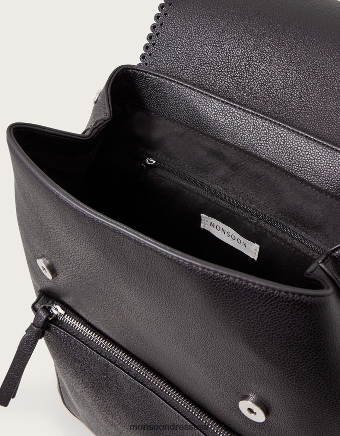 אבזר Monsoon תיק גב ציצית שָׁחוֹר נשים HTJ0TZ1217