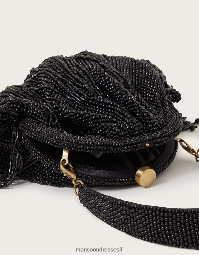 אבזר Monsoon תיק אירוע עם ציצית חרוזים אופנה נשים HTJ0TZ1223