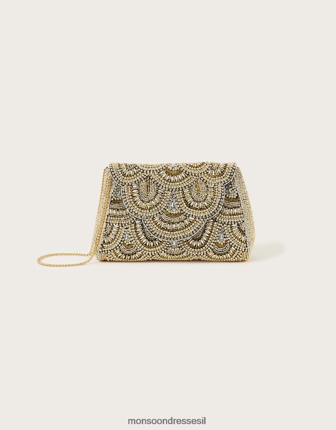 אבזר Monsoon שקית חרוזים של סקאלופ מסוגנן נשים HTJ0TZ1225