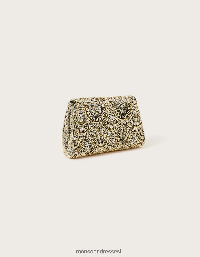 אבזר Monsoon שקית חרוזים של סקאלופ מסוגנן נשים HTJ0TZ1225