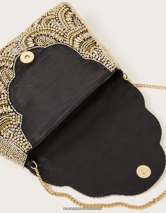 אבזר Monsoon שקית חרוזים של סקאלופ מסוגנן נשים HTJ0TZ1225