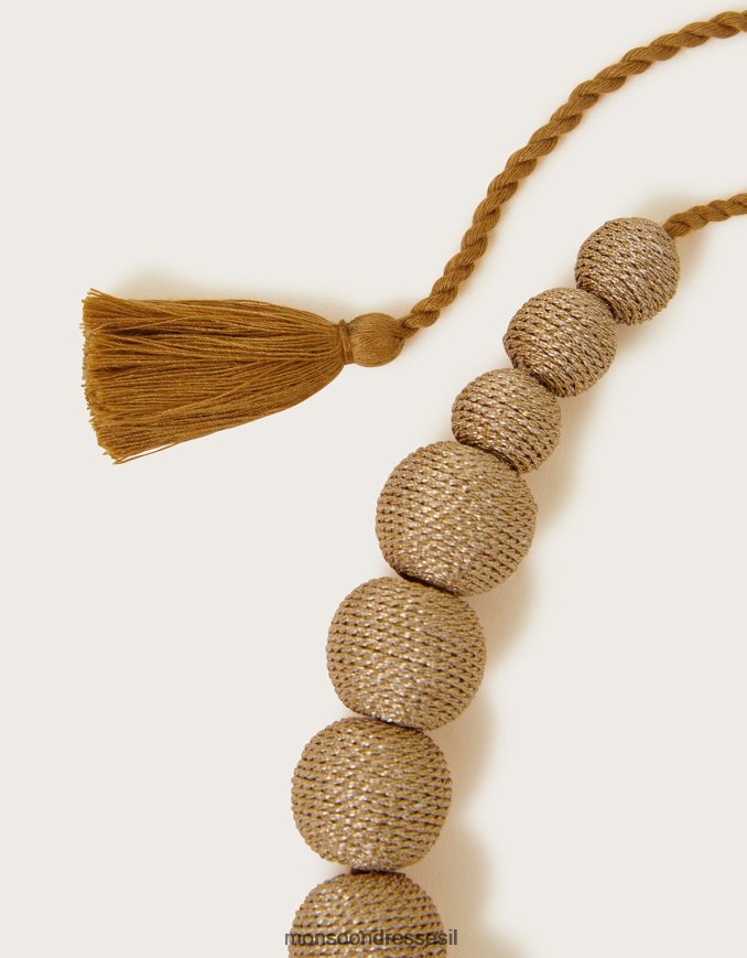 אבזר Monsoon שרשרת פירוט ציצית עם חרוזים אופנה נשים HTJ0TZ1229