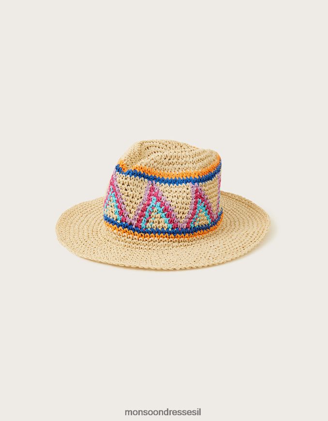 אבזר Monsoon כובע פדורה של מקרמה מְעוּדָן נשים HTJ0TZ1234