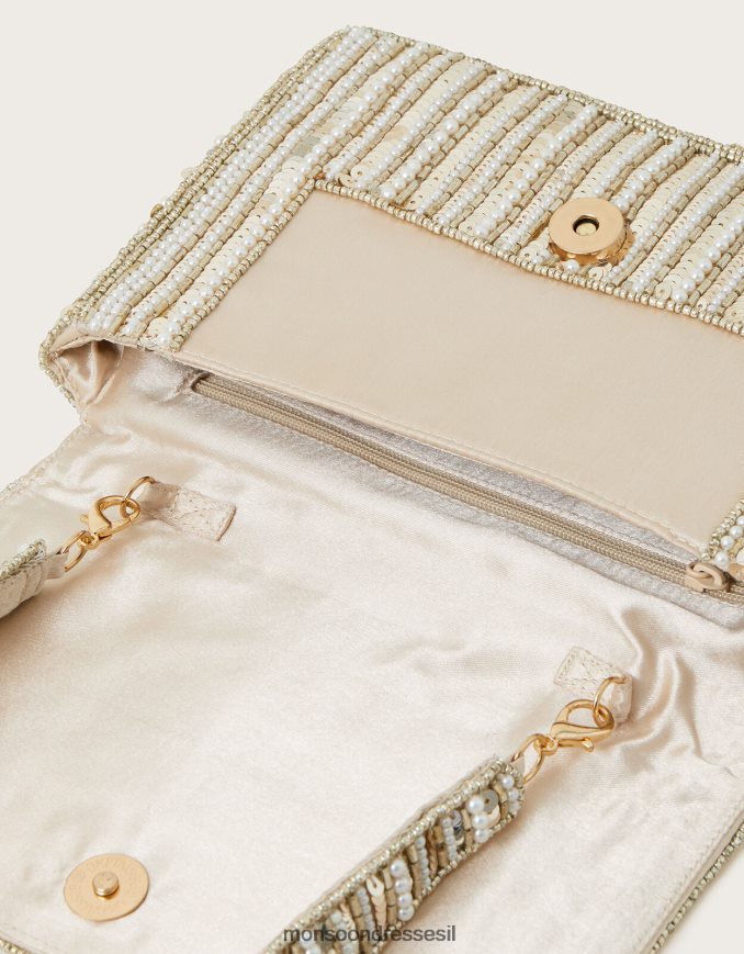 אבזר Monsoon תיק כתף מעוטר קריסטל אופנה נשים HTJ0TZ1235