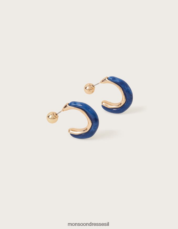 אבזר Monsoon עגילי חישוק שרף מְעוּדָן נשים HTJ0TZ1238