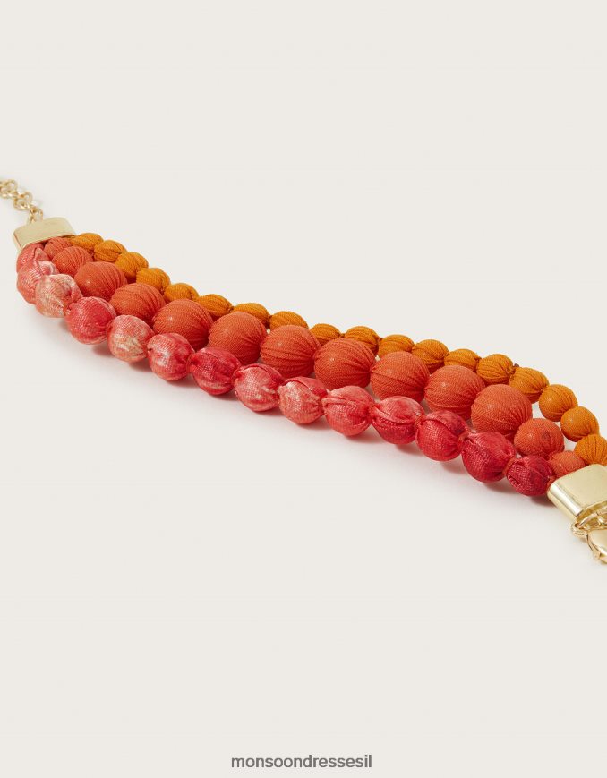 אבזר Monsoon צמיד חרוזי בד אופנה נשים HTJ0TZ1245