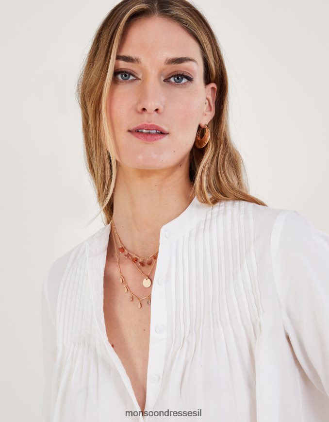 אבזר Monsoon שרשרת שכבות קסם מאבן אופנה נשים HTJ0TZ1260