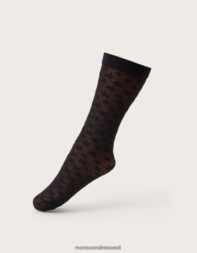 אבזר Monsoon סט גרבי פופ של שלושה כסף נשים HTJ0TZ1267