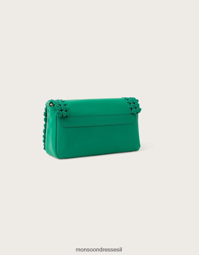 אבזר Monsoon תיק צולב גוף ארוג מעור אופנה נשים HTJ0TZ1269