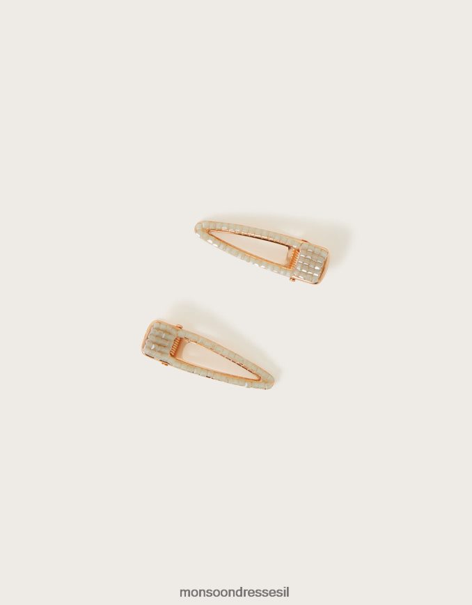 אבזר Monsoon קליפס אבני חן סט של שניים ירוק (מרווה) נשים HTJ0TZ1282