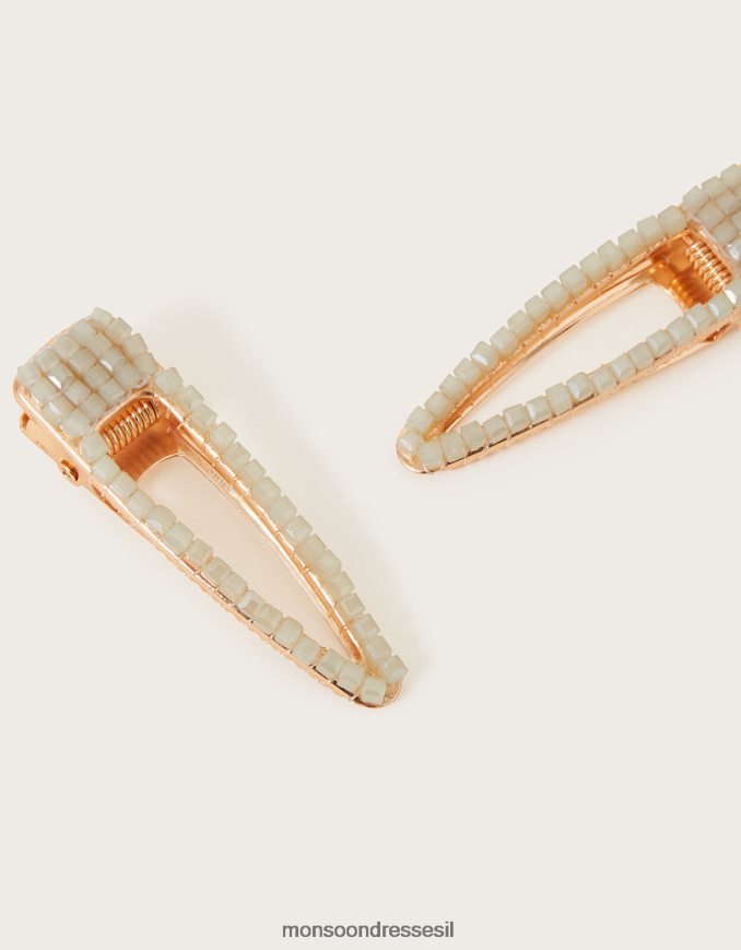 אבזר Monsoon קליפס אבני חן סט של שניים ירוק (מרווה) נשים HTJ0TZ1282