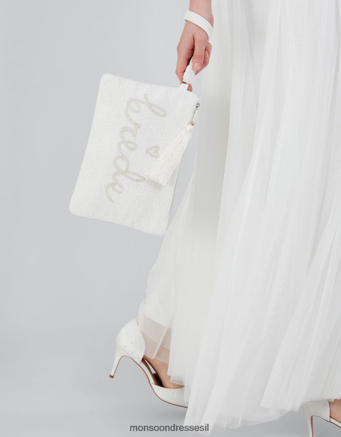 אבזר Monsoon תיק קלאץ' כלה מעוצב מסוגנן נשים HTJ0TZ1285