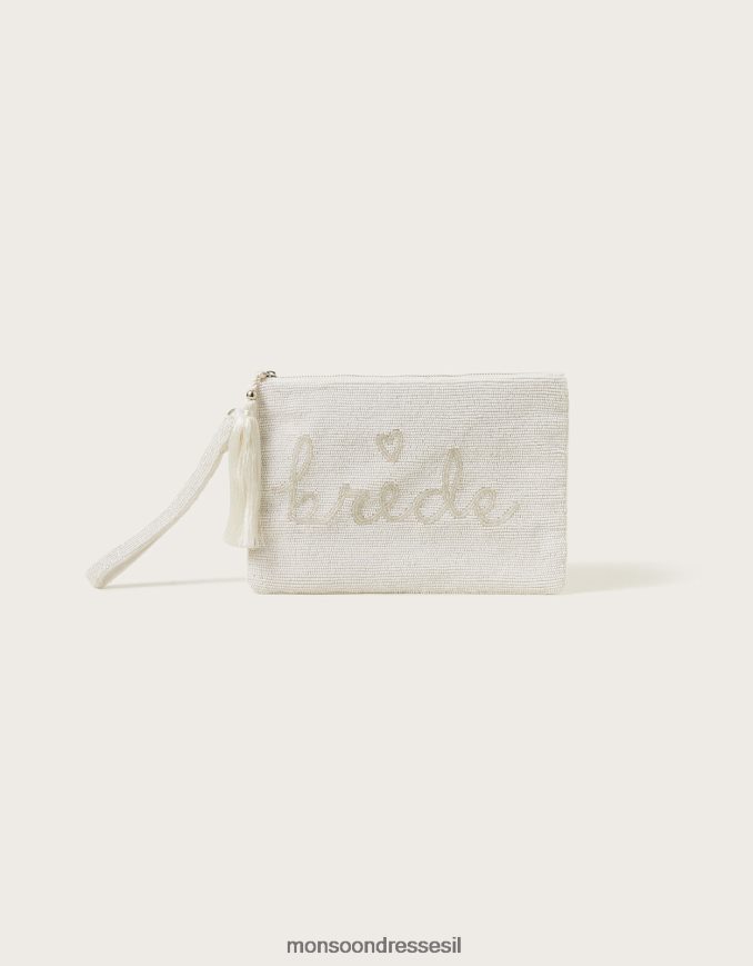 אבזר Monsoon תיק קלאץ' כלה מעוצב מסוגנן נשים HTJ0TZ1285