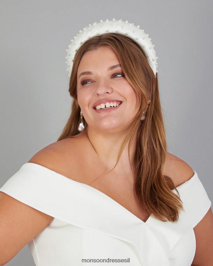 אבזר Monsoon סרט כלה מרופד פנינה חַם נשים HTJ0TZ1286