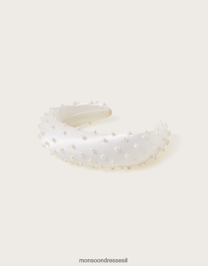 אבזר Monsoon סרט כלה מרופד פנינה חַם נשים HTJ0TZ1286