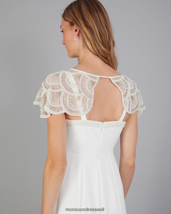 אבזר Monsoon שכמיית כתף כלה מעוטרת שֶׁנהָב נשים HTJ0TZ1287