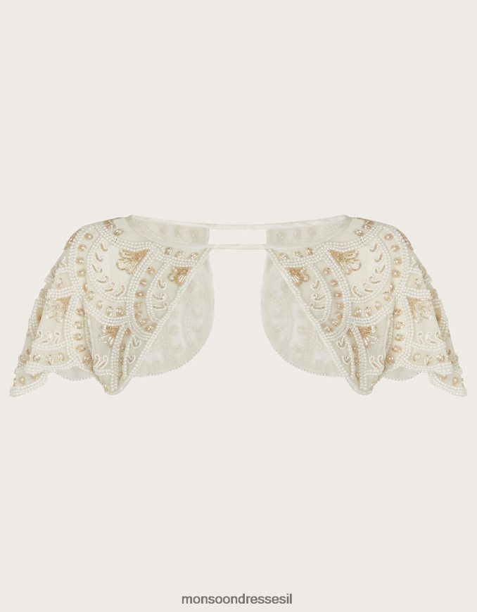 אבזר Monsoon שכמיית כתף כלה מעוטרת שֶׁנהָב נשים HTJ0TZ1287
