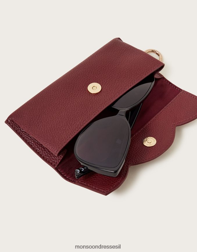 אבזר Monsoon נרתיק משקפי עור מעור מסוגנן נשים HTJ0TZ1288