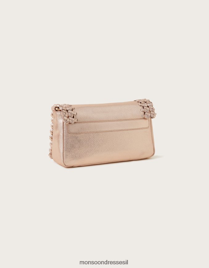 אבזר Monsoon תיק צולב גוף ארוג מעור מתכתי חַם נשים HTJ0TZ1290
