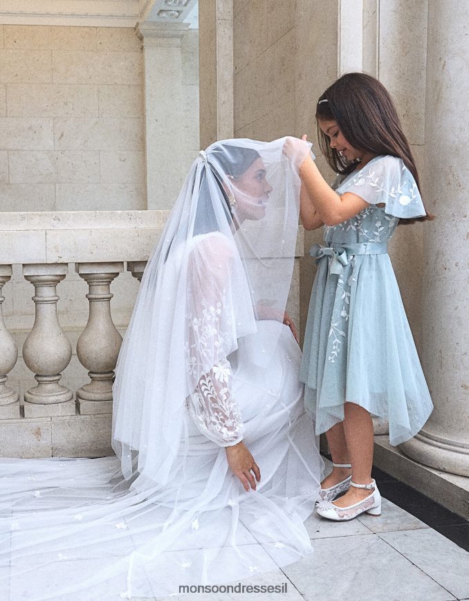 אבזר Monsoon רעלה מעוטרת פרח פנינה מסוגנן נשים HTJ0TZ1296