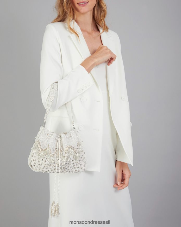 אבזר Monsoon תיק פאוץ' מעוטר פנינים מסוגנן נשים HTJ0TZ1299