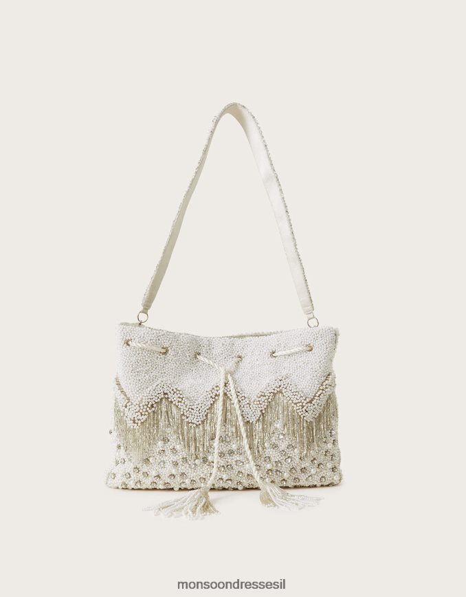 אבזר Monsoon תיק פאוץ' מעוטר פנינים מסוגנן נשים HTJ0TZ1299