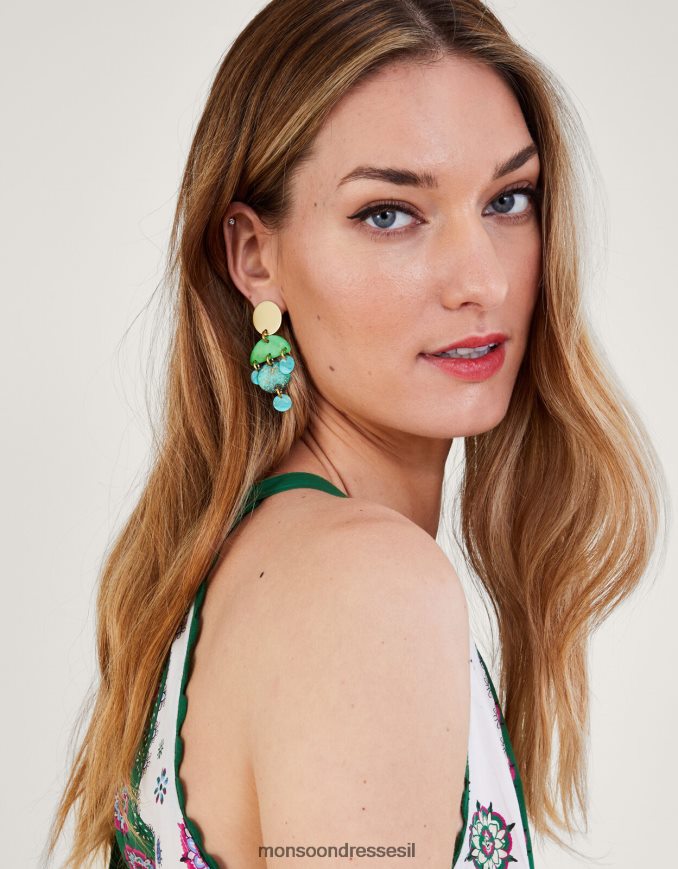 אבזר Monsoon עגילי טיפה קטנים מעוטרים מסוגנן נשים HTJ0TZ1300