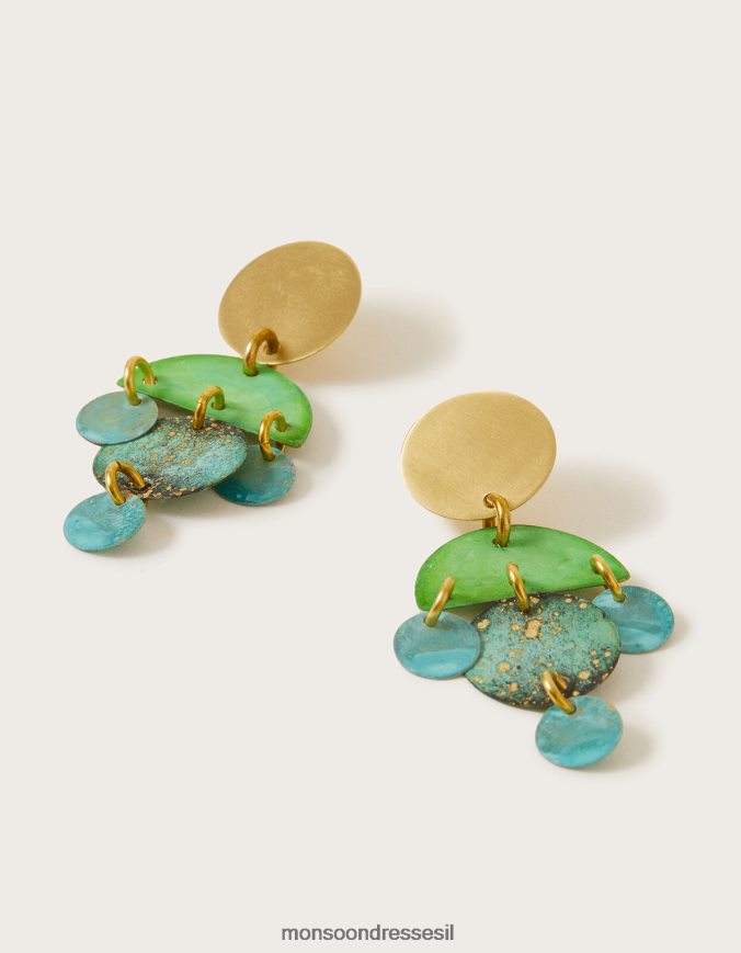 אבזר Monsoon עגילי טיפה קטנים מעוטרים מסוגנן נשים HTJ0TZ1300