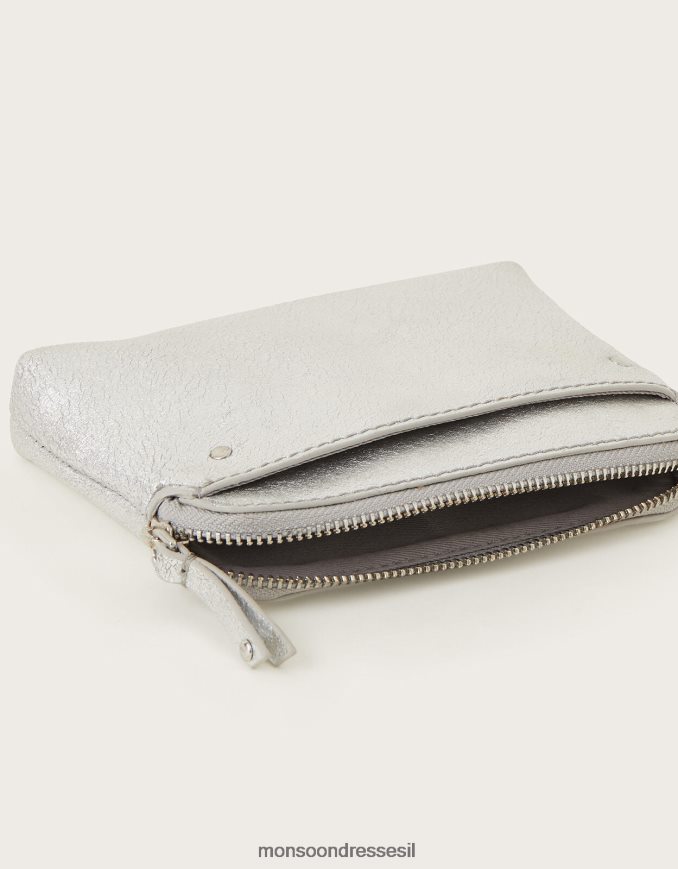 אבזר Monsoon נרתיק עור מתכתי קטן אופנה נשים HTJ0TZ1303